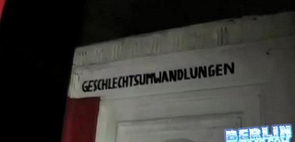  Busty German fucks in dark alley